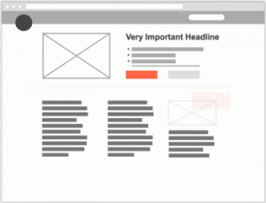 Esempio di Wireframe